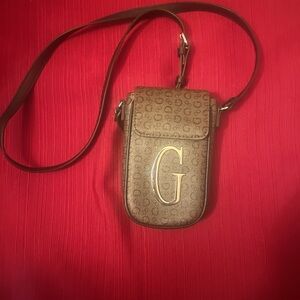 Brown Crossbody Bag with G Logo